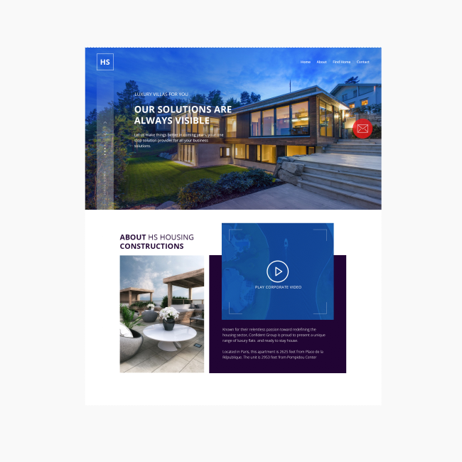 Real-estate Website UI