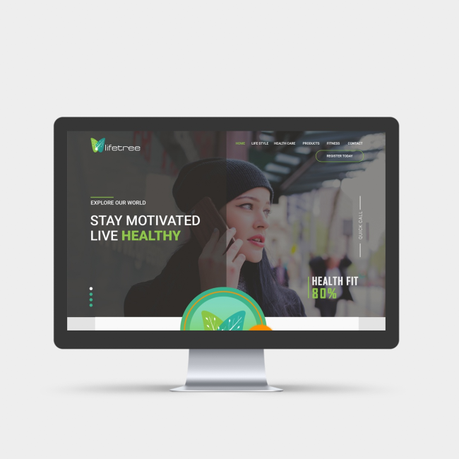 Health Website UI Design